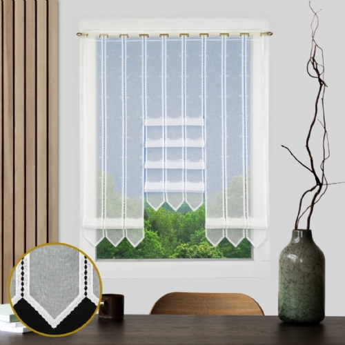 Geyer - n�hfreie Raff-Gardine Clip-Rollo Raffrollo Raff-Panneaux