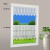 Voigtsberg - n�hfreie Landhaus Gardine Stickerei Spitze wei� oder creme