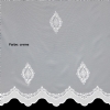 Gablenz - Gardine Meterware Stickerei ungen�ht Drehersabl� wei� creme